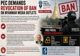 PEC demands revocation of ban on Myanmar media outlets